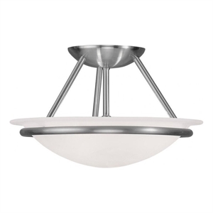 Beaumont Lane 2 Light Ceiling Mount in Brushed Nickel