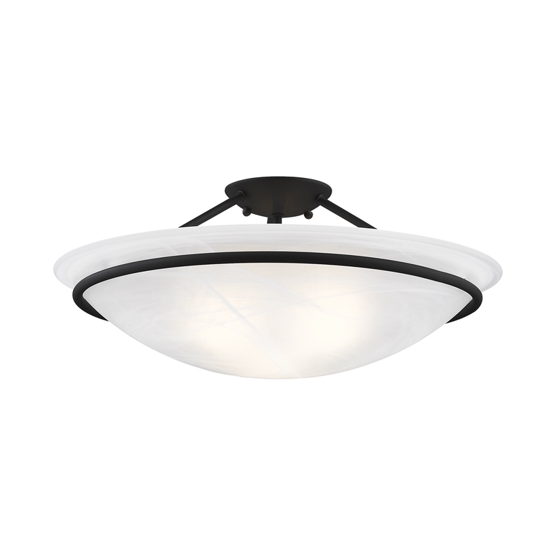 Beaumont Lane 3 Light Ceiling Mount in Black