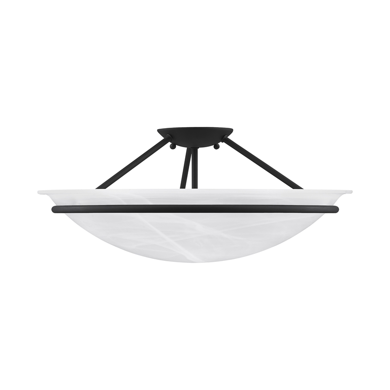 Beaumont Lane 3 Light Ceiling Mount in Black