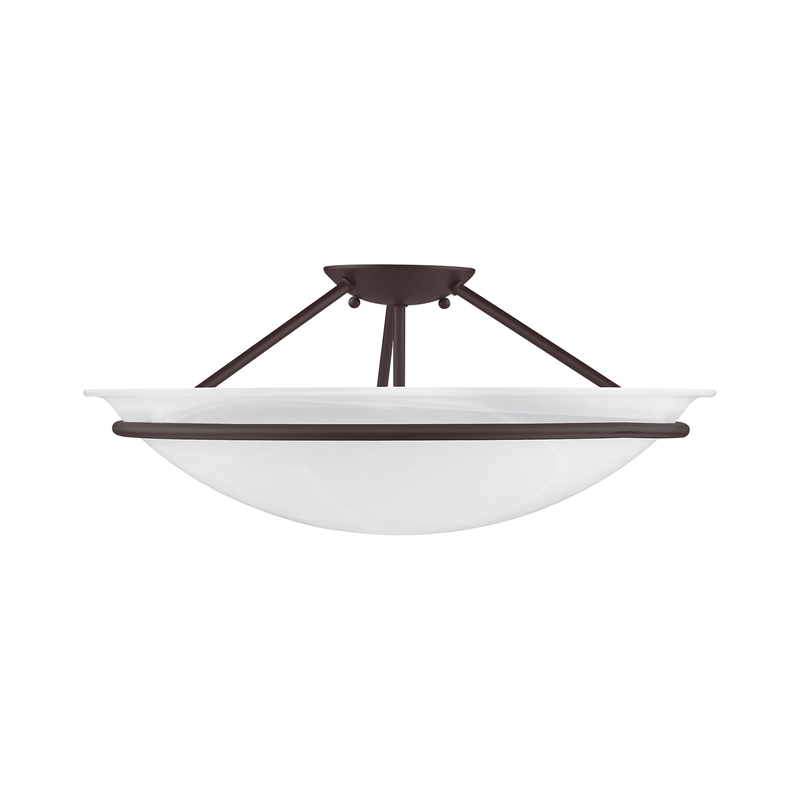 Beaumont Lane 3 Light Ceiling Mount in Bronze