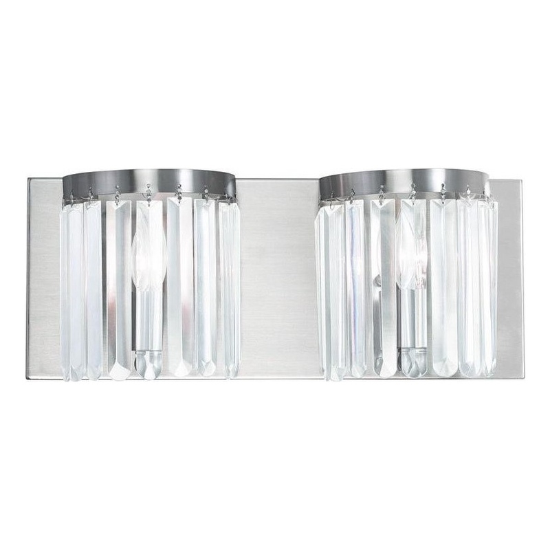 Beaumont Lane 2 Light Bath Light in Brushed Nickel