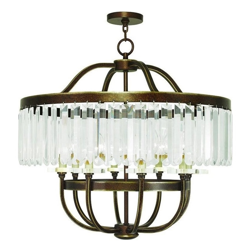 Beaumont Lane 8 Light Chandelier in Hand Painted Palacial Bronze