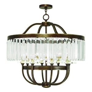 Beaumont Lane 8 Light Chandelier in Hand Painted Palacial Bronze