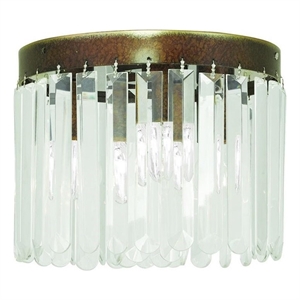 Beaumont Lane 3 Light Ceiling Mount in Hand Painted Palacial Bronze