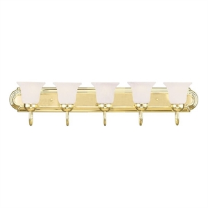 Beaumont Lane 5 Light Bath Light in Polished Brass