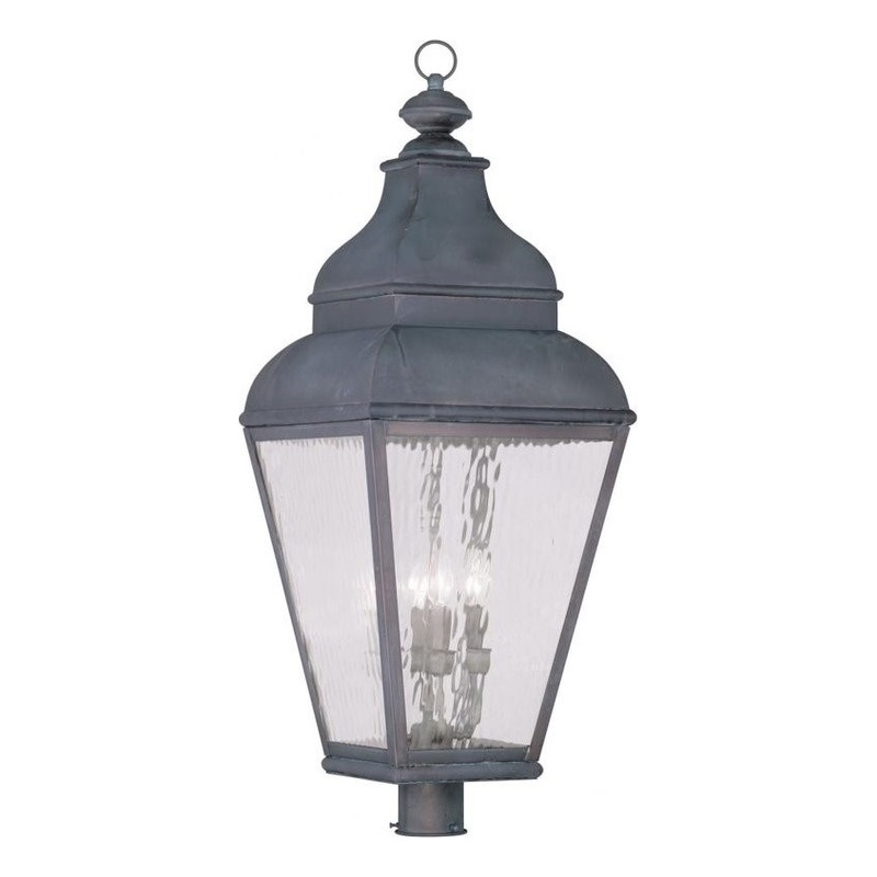 Beaumont Lane 4 Light Outdoor Post Head in Bronze