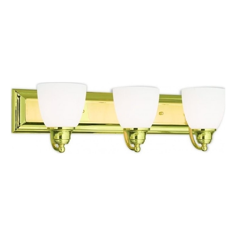 Beaumont Lane 3 Light Bath Light in Polished Brass