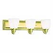Beaumont Lane 3 Light Bath Light in Polished Brass
