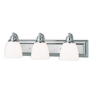 Beaumont Lane 3 Light Bath Light in Chrome