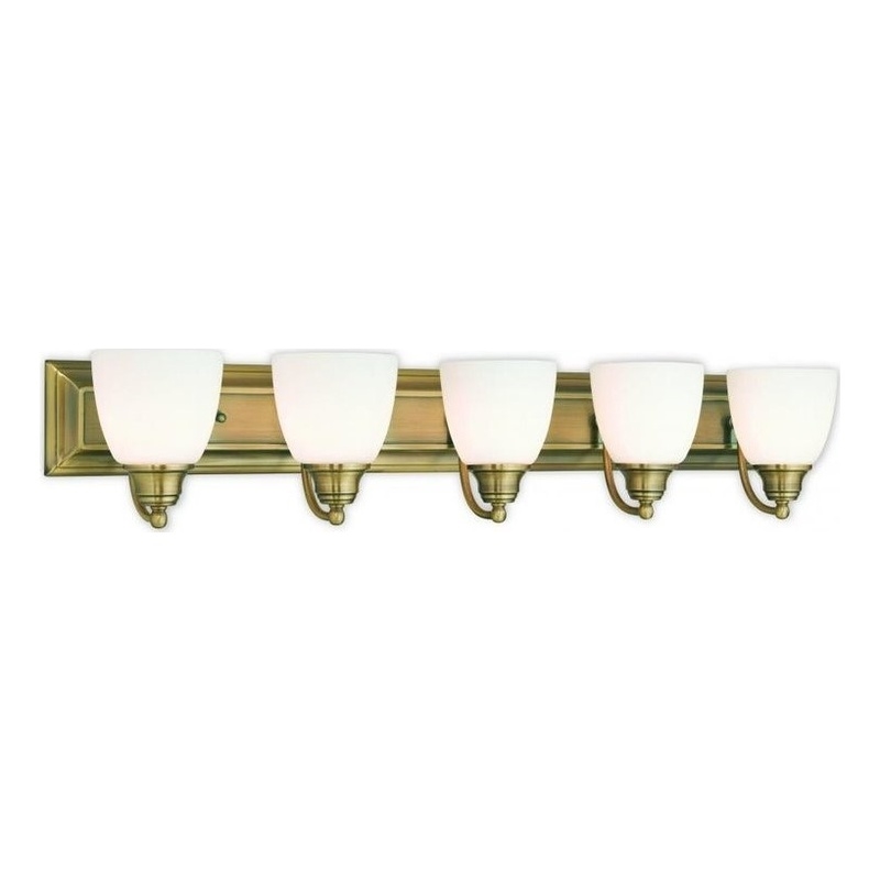 Beaumont Lane 5 Light Bath Light in Antique Brass