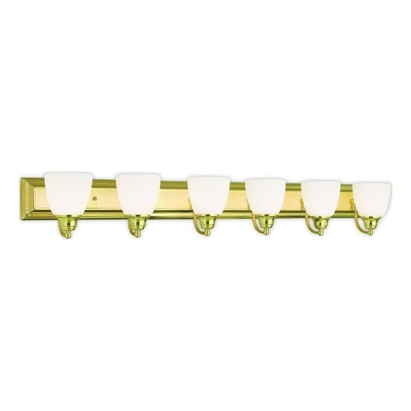 Beaumont Lane 6 Light Bath Light in Polished Brass