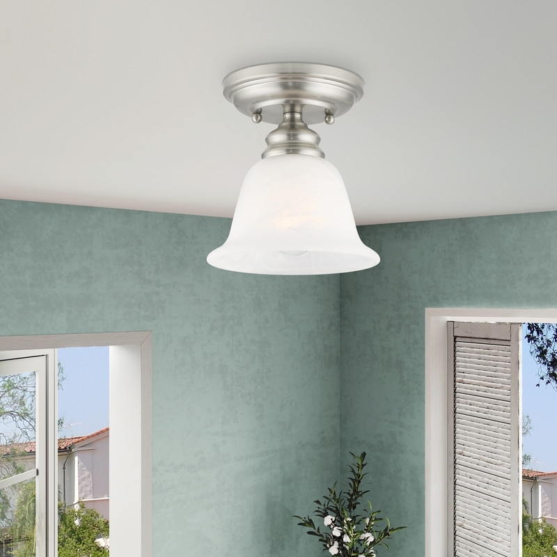 Beaumont Lane Ceiling Mount in Brushed Nickel