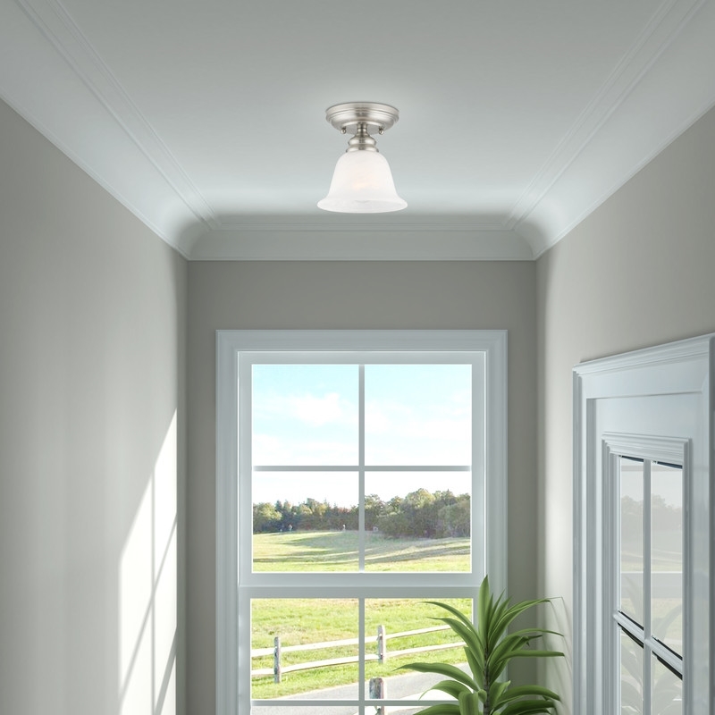 Beaumont Lane Ceiling Mount in Brushed Nickel