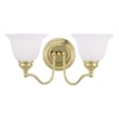 Beaumont Lane 2 Light Bath Light in Polished Brass