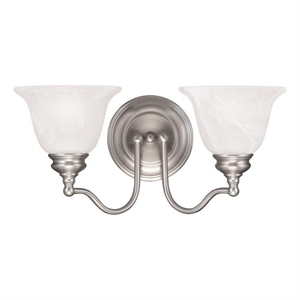 Beaumont Lane 2 Light Bath Light in Brushed Nickel