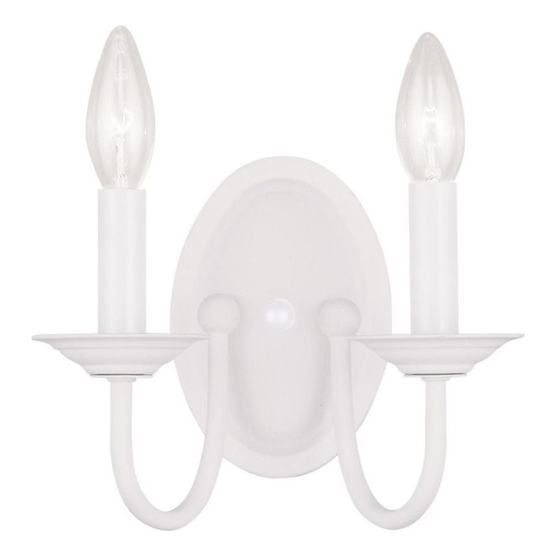 Beaumont Lane 2 Light Wall Sconce in White