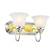 Beaumont Lane 2 Light Bath Light in Chrome and Polished Brass