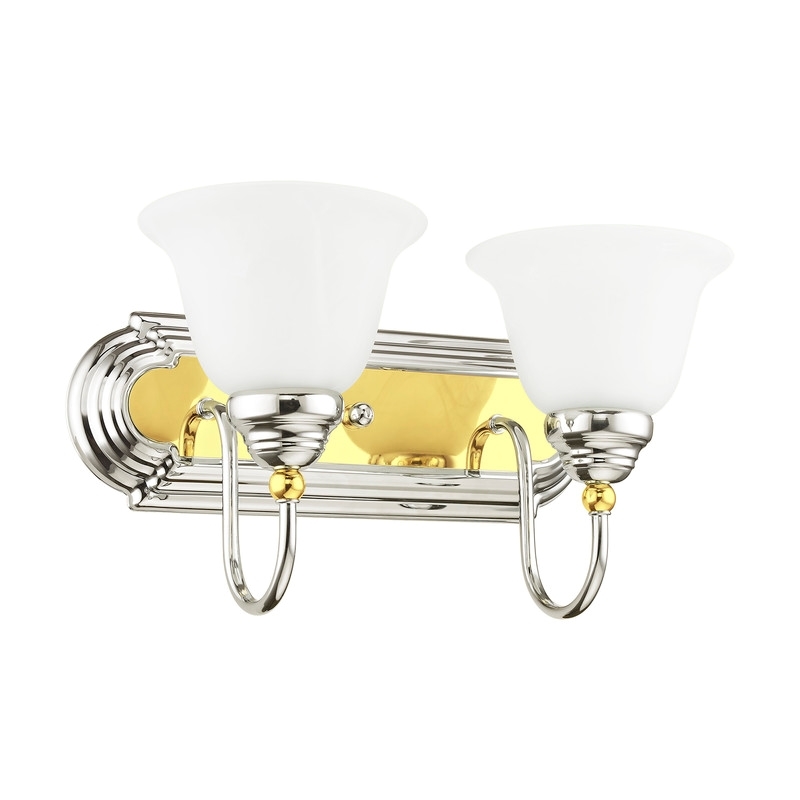 Beaumont Lane 2 Light Bath Light in Chrome and Polished Brass