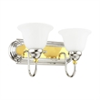Beaumont Lane 2 Light Bath Light in Chrome and Polished Brass