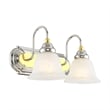 Beaumont Lane 2 Light Bath Light in Chrome and Polished Brass