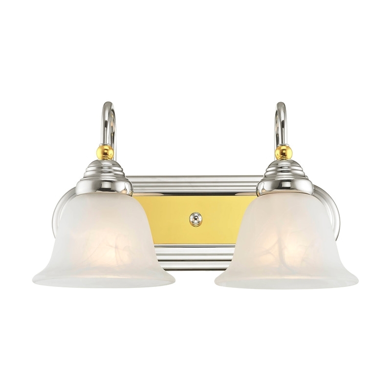 Beaumont Lane 2 Light Bath Light in Chrome and Polished Brass