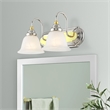 Beaumont Lane 2 Light Bath Light in Chrome and Polished Brass