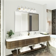 Beaumont Lane 5 Light Bath Light in Chrome and Polished Brass