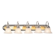 Beaumont Lane 5 Light Bath Light in Chrome and Polished Brass