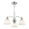 Beaumont Lane 3 Light Convertible Chandelier Ceiling Mount in Nickel