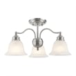 Beaumont Lane 3 Light Convertible Chandelier Ceiling Mount in Nickel