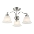 Beaumont Lane 3 Light Convertible Chandelier Ceiling Mount in Nickel