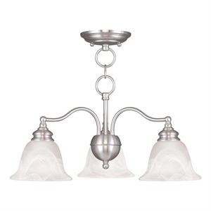 Beaumont Lane 3 Light Convertible Chandelier Ceiling Mount in Nickel