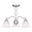 Beaumont Lane 3 Light Convertible Chandelier Ceiling Mount in Nickel