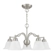 Beaumont Lane 5 Light Convertible Chandelier Ceiling Mount in Nickel