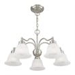 Beaumont Lane 5 Light Convertible Chandelier Ceiling Mount in Nickel