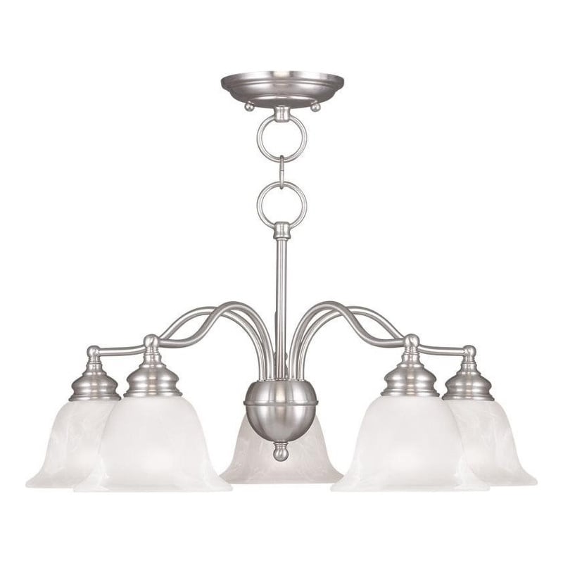 Beaumont Lane 5 Light Convertible Chandelier Ceiling Mount in Nickel