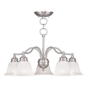 Beaumont Lane 5 Light Convertible Chandelier Ceiling Mount in Nickel
