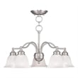 Beaumont Lane 5 Light Convertible Chandelier Ceiling Mount in Nickel