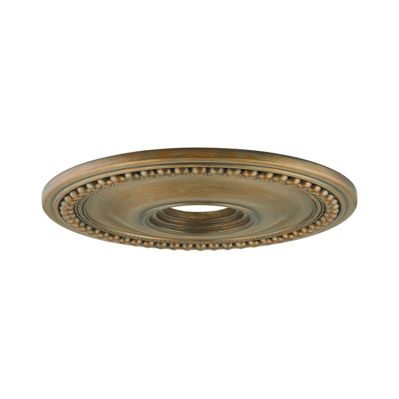 Beaumont Lane Ceiling Medallion in Hand Painted Antique Gold Leaf