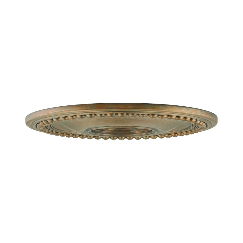 Beaumont Lane Ceiling Medallion in Hand Painted Antique Gold Leaf