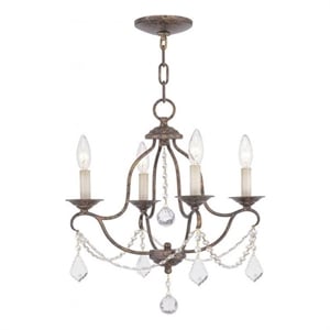 Beaumont Lane 4 Light Mini Chandelier in Venetian Golden Bronze