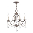 Beaumont Lane 4 Light Mini Chandelier in Venetian Golden Bronze