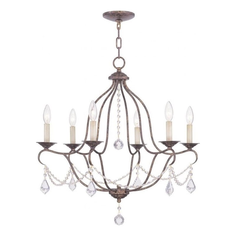Beaumont Lane 6 Light Chandelier in Venetian Golden Bronze