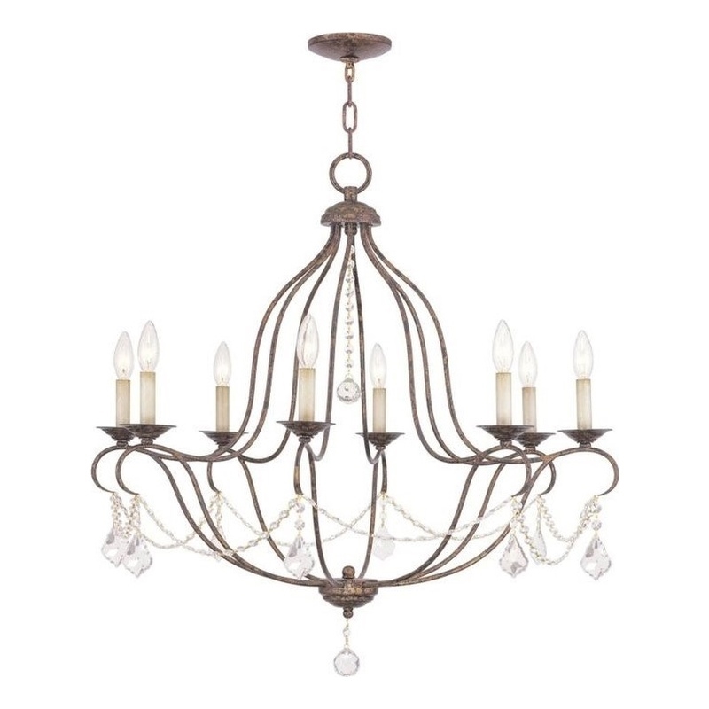 Beaumont Lane 8 Light Chandelier in Venetian Golden Bronze