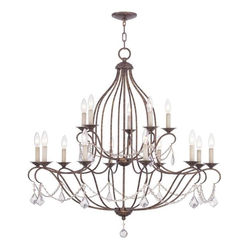 Beaumont Lane 15 Light Chandelier in Venetian Golden Bronze