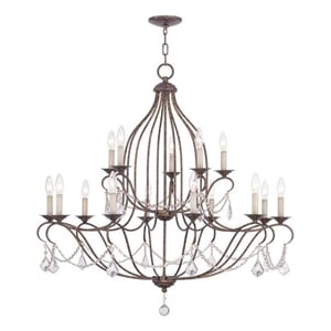 Beaumont Lane 15 Light Chandelier in Venetian Golden Bronze