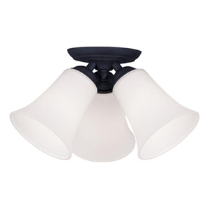 Beaumont Lane 3 Light Ceiling Mount in Black