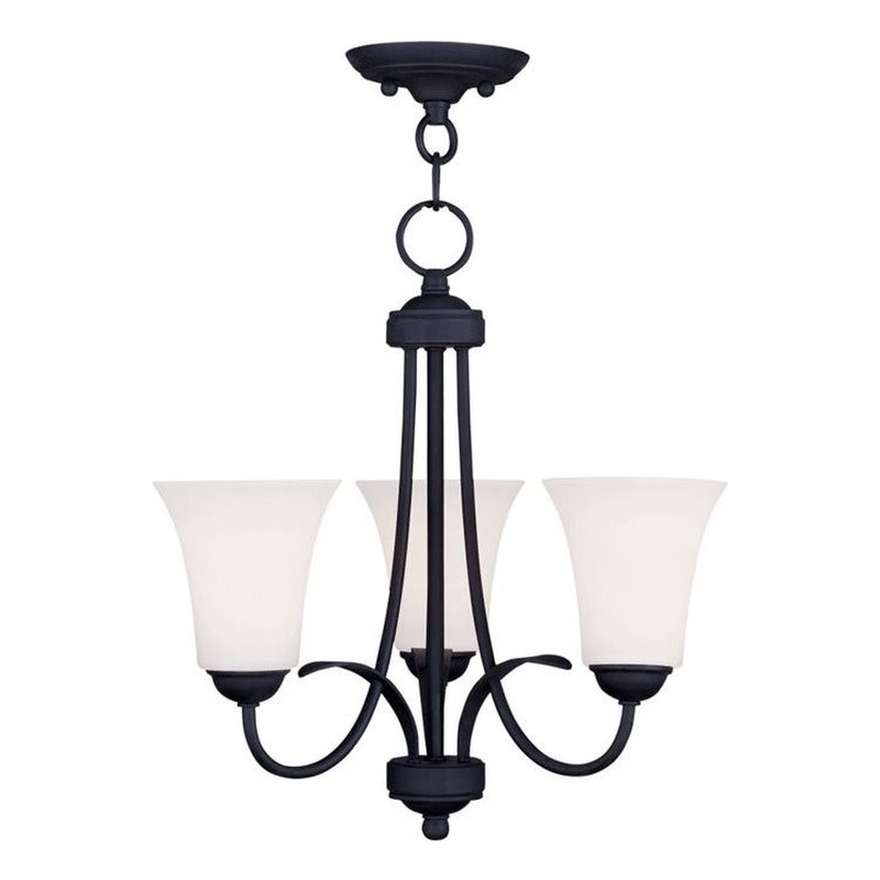Beaumont Lane 3 Light Convertible Ceiling Mount in Black