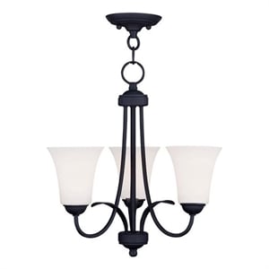 Beaumont Lane 3 Light Convertible Ceiling Mount in Black