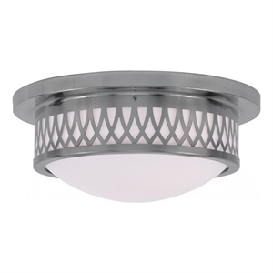Beaumont Lane 2 Light Ceiling Mount in Brushed Nickel